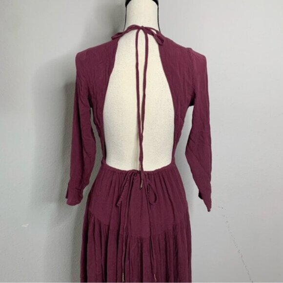 NWOT Free People Sea Me Open Back Maxi Dress - Picture 10 of 13